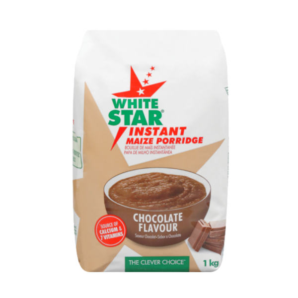 White Star chocolate Instant porridge 1kg x 10