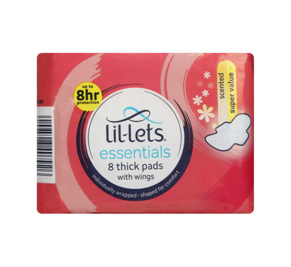 Lil Lets Sanitary Pads Scented 8s