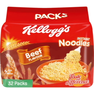 Kelloggs 2-minute Instant Noodles Beef 32-pack 70g